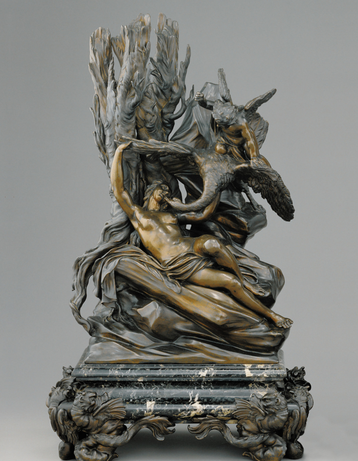 Fig. 12 Massimiliano Soldani Benzi Leda con il cigno 1717-1725 bronzo patinato The J. Paul GettyMuseum, Los Angeles