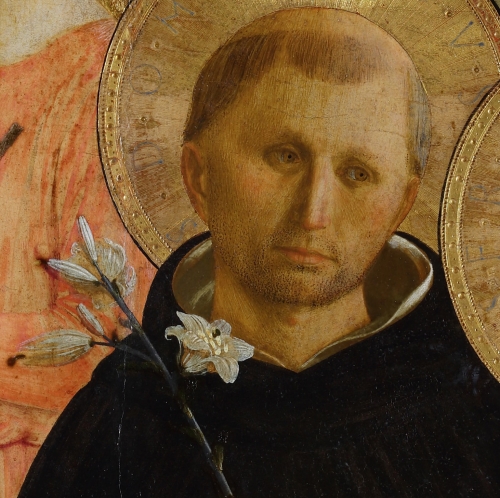 Beato Angelico, Pala di San Marco, particolare di San Domenico